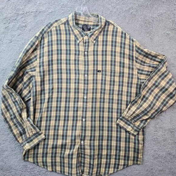 Polo Jeans Co. Ralph Lauren Men's Long Sleeve Plaid Brown Size 2XL - Picture 1 of 8